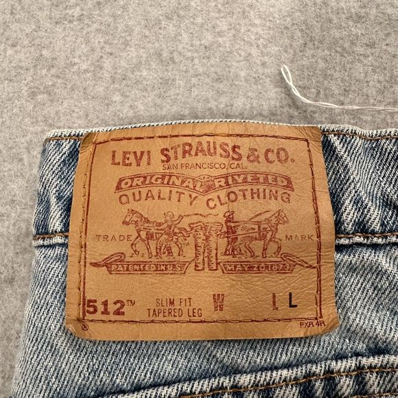 Vintage Levi's 512 Slim Fit Tapered Leg Jeans size  11 JR. L Raw Hem High Rise - Picture 4 of 16